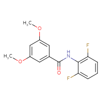 Chemical structure of N-(2,6-difluorophenyl)-3,5-dimethoxybenzamide - CSSB00026392852