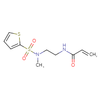 Chemical structure of N-[2-(N-methylthiophene-2-sulfonamido)ethyl]prop-2-enamide - CSSB00027710555