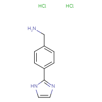 Chemical structure of 1-[4-(1H-imidazol-2-yl)phenyl]methanamine dihydrochloride - CSSB00116209956