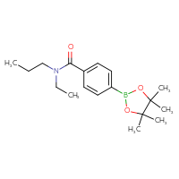 Chemical structure of N-ethyl-N-propyl-4-(4,4,5,5-tetramethyl-1,3,2-dioxaborolan-2-yl)benzamide - CSSB02522297773
