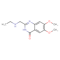 Chemical structure of 2-[(ethylamino)methyl]-6,7-dimethoxy-3,4-dihydroquinazolin-4-one - CSSB00000737760