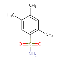 Chemical structure of 2,4,5-trimethylbenzene-1-sulfonamide - CSSB00000187214