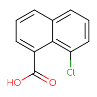 Chemical structure of 8-chloronaphthalene-1-carboxylic acid - CSSB00010152929