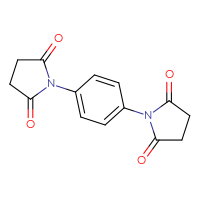 Chemical structure of 1-[4-(2,5-dioxopyrrolidin-1-yl)phenyl]pyrrolidine-2,5-dione - CSSB00132627294