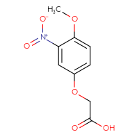 Chemical structure of 2-(4-methoxy-3-nitrophenoxy)acetic acid - CSSB00012352773