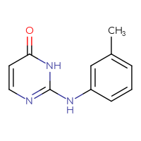 Chemical structure of 2-[(3-methylphenyl)amino]-3,4-dihydropyrimidin-4-one - CSSB00010005853