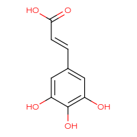 Chemical structure of (2E)-3-(3,4,5-trihydroxyphenyl)prop-2-enoic acid - CSSB00016254167