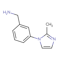 Chemical structure of 1-[3-(2-methyl-1H-imidazol-1-yl)phenyl]methanamine - CSSB00011935164