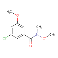 Chemical structure of 3-chloro-N,5-dimethoxy-N-methylbenzamide - CSSB01992341687
