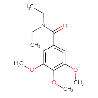 Chemical structure of N,N-diethyl-3,4,5-trimethoxybenzamide - CSSB00046225846