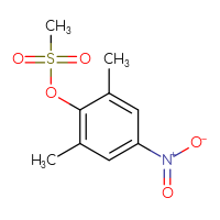 Chemical structure of 2,6-dimethyl-4-nitrophenyl methanesulfonate - CSSB03439741731