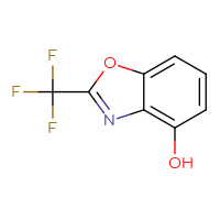 Chemical structure of 2-(trifluoromethyl)-1,3-benzoxazol-4-ol - CSSB00159312506