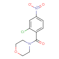 Chemical structure of 4-(2-chloro-4-nitrobenzoyl)morpholine - CSSB00000580712