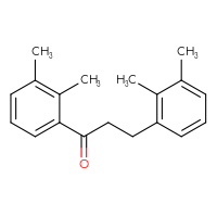 Chemical structure of 1,3-bis(2,3-dimethylphenyl)propan-1-one - CSSB00020571356