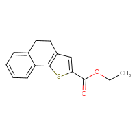 Chemical structure of ethyl 4H,5H-naphtho[1,2-b]thiophene-2-carboxylate - CSSB00020641850