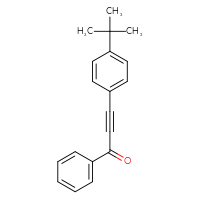 Chemical structure of 3-(4-tert-butylphenyl)-1-phenylprop-2-yn-1-one - CSSB14863683757