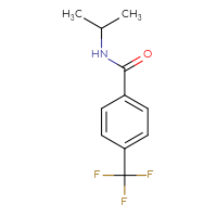 Chemical structure of N-(propan-2-yl)-4-(trifluoromethyl)benzamide - CSSB00000251754