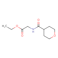 Chemical structure of ethyl 2-[(oxan-4-yl)formamido]acetate - CSSB00011354224