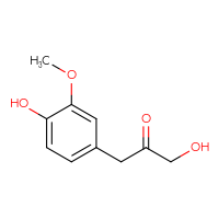 Chemical structure of 1-hydroxy-3-(4-hydroxy-3-methoxyphenyl)propan-2-one - CSSB00010658802