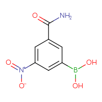Chemical structure of (3-carbamoyl-5-nitrophenyl)boronic acid - CSSB00000068890