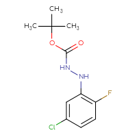 Chemical structure of N'-(5-chloro-2-fluorophenyl)(tert-butoxy)carbohydrazide - CSSB14948316088