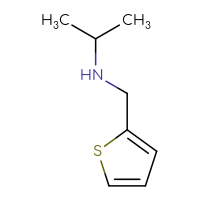 Chemical structure of (propan-2-yl)[(thiophen-2-yl)methyl]amine - CSSB00000200192