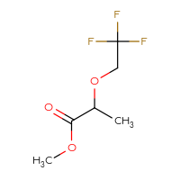 Chemical structure of methyl 2-(2,2,2-trifluoroethoxy)propanoate - CSSB00011294827