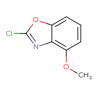 Chemical structure of 2-chloro-4-methoxy-1,3-benzoxazole - CSSB00013734975