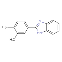 Chemical structure of 2-(3,4-dimethylphenyl)-1H-1,3-benzodiazole - CSSB00000772095