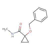 Chemical structure of 1-(benzyloxy)-N-methylcyclopropane-1-carboxamide - CSSB00113619598