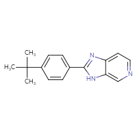 Chemical structure of 2-(4-tert-butylphenyl)-3H-imidazo[4,5-c]pyridine - CSSB00048722916