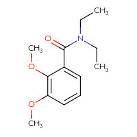 Chemical structure of N,N-diethyl-2,3-dimethoxybenzamide - CSSB00000483881