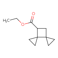 Chemical structure of ethyl dispiro[2.0.2⁴.2³]octane-7-carboxylate - CSSB14805480480