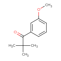 Chemical structure of 1-(3-methoxyphenyl)-2,2-dimethylpropan-1-one - CSSB00000766785