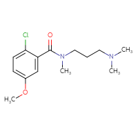 Chemical structure of 2-chloro-N-[3-(dimethylamino)propyl]-5-methoxy-N-methylbenzamide - CSSB06426207081