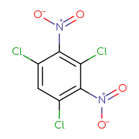 Chemical structure of 1,3,5-trichloro-2,4-dinitrobenzene - CSSB00000040872