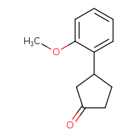 Chemical structure of 3-(2-methoxyphenyl)cyclopentan-1-one - CSSB00012087932
