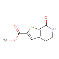 Chemical structure of methyl 7-oxo-4H,5H,6H,7H-thieno[2,3-c]pyridine-2-carboxylate - CSSB00054144021