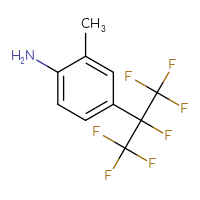 Chemical structure of 4-(1,1,1,2,3,3,3-heptafluoropropan-2-yl)-2-methylaniline - CSSB00016995179
