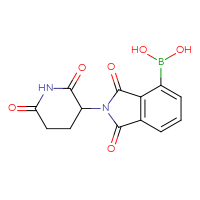 Chemical structure of [2-(2,6-dioxopiperidin-3-yl)-1,3-dioxo-2,3-dihydro-1H-isoindol-4-yl]boronic acid - CSSB21224752710