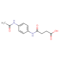 Chemical structure of 3-[(4-acetamidophenyl)carbamoyl]propanoic acid - CSSB00000594631