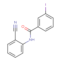 Chemical structure of N-(2-cyanophenyl)-3-iodobenzamide - CSSB00000578741