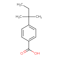 Chemical structure of 4-(2-methylbutan-2-yl)benzoic acid - CSSB00000688444