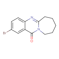 Chemical structure of 2-bromo-6H,7H,8H,9H,10H,12H-azepino[2,1-b]quinazolin-12-one - CSSB00020628622