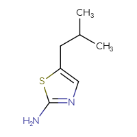 Chemical structure of 5-(2-methylpropyl)-1,3-thiazol-2-amine - CSSB00000688326
