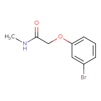 Chemical structure of 2-(3-bromophenoxy)-N-methylacetamide - CSSB00000150594