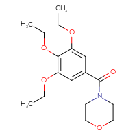 Chemical structure of 4-(3,4,5-triethoxybenzoyl)morpholine - CSSB00025863808
