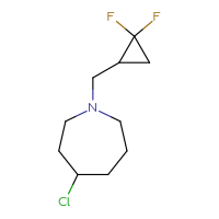 C10H16ClF2N