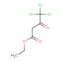 Chemical structure of ethyl 4,4,4-trichloro-3-oxobutanoate - CSSB00000038723