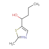 Chemical structure of 1-(2-methyl-1,3-thiazol-5-yl)butan-1-ol - CSSB00014169595